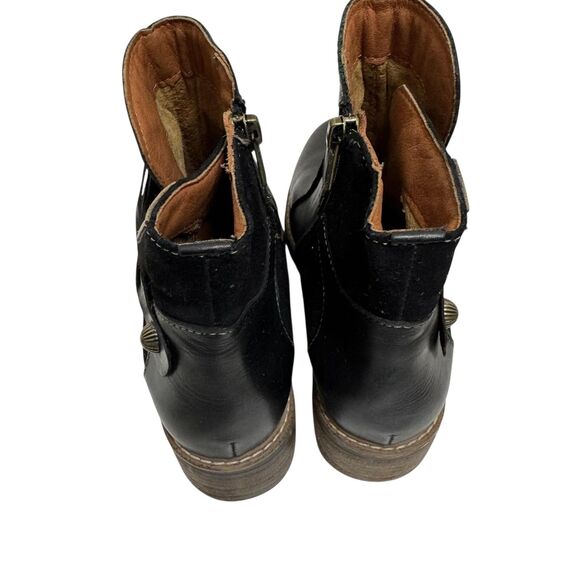 Pikolinos Ankle Boots Womens 37 6.5 - 7 Black Leather Side Zip Block Heel - Picture 4 of 8